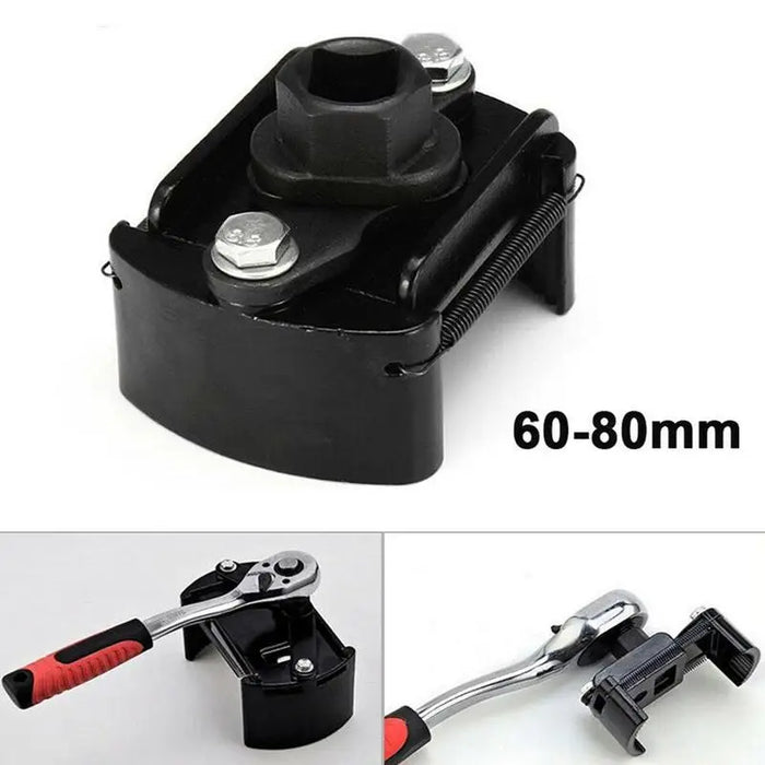 Universal Adjustable New Two-Jaws Oil Filter Wrench Filter 60-80mm Filter Wrenches Remover Steel Fuel Cast Two-Claw