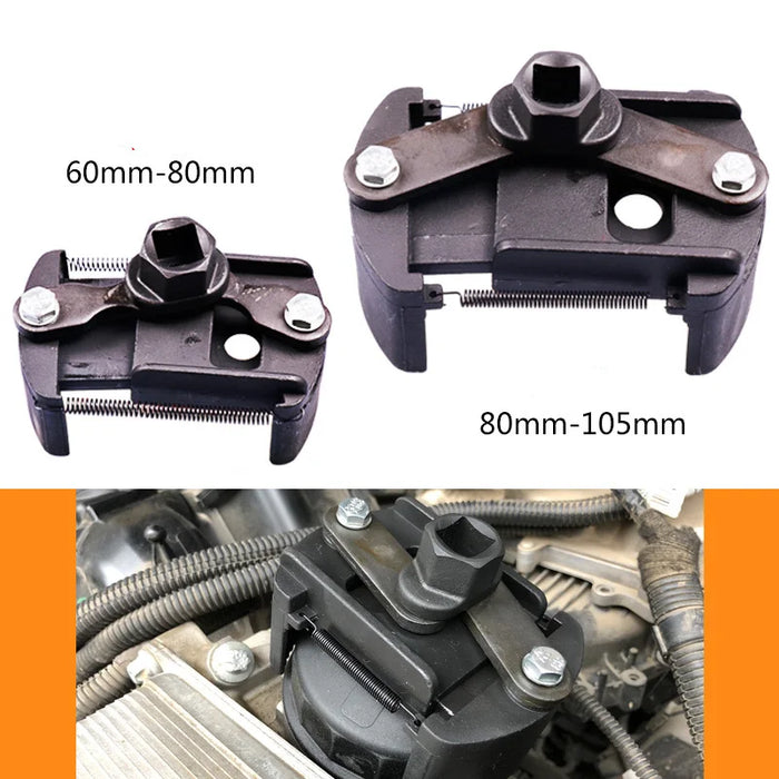 Universal Adjustable New Two-Jaws Oil Filter Wrench Filter 60-80mm Filter Wrenches Remover Steel Fuel Cast Two-Claw