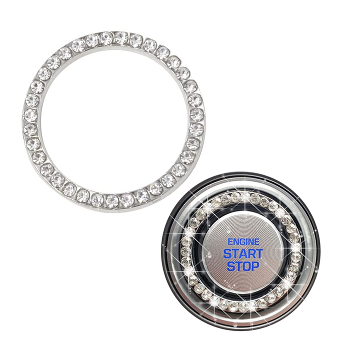 Auto Car SUV Diamond Ring Accessories Button Start Switch - Rokcar
