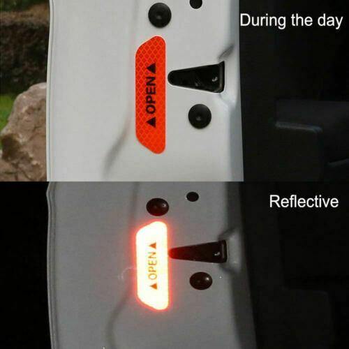 Safety Reflective Tape Open Sign Warning Mark Car Door Sticker - Rokcar