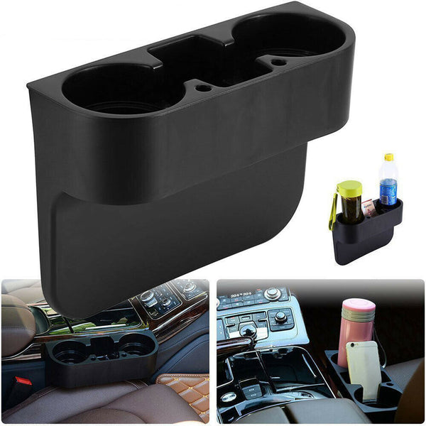 Car Seat Seam Wedge Cup Holder Food Drink Bottle Mount Stand Storage Organizer