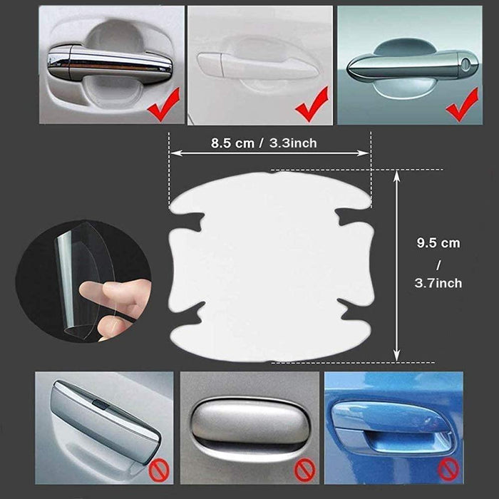8PCS Transparent Car Door Scratches Protector Sticker - Rokcar