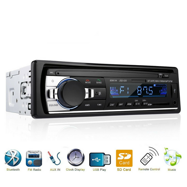 Bluetooth Car Stereo Audio In-Dash FM Aux Input Receiver SD USB MP3 Radio Player