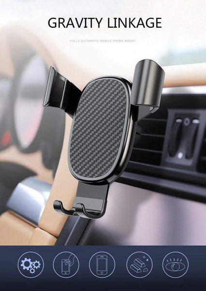 Car Holder Phone Stand Steady Fixed Bracket Gravity sensing Auto Grip - Rokcar