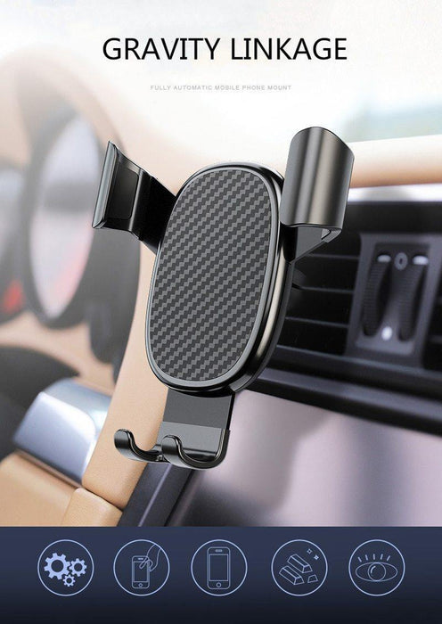 Car Holder Phone Stand Steady Fixed Bracket Gravity sensing Auto Grip - Rokcar