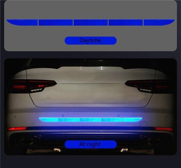 Car Auto Reflective Warn Strip Tape Bumper Safety Stickers Decal Car Accessories - Rokcar