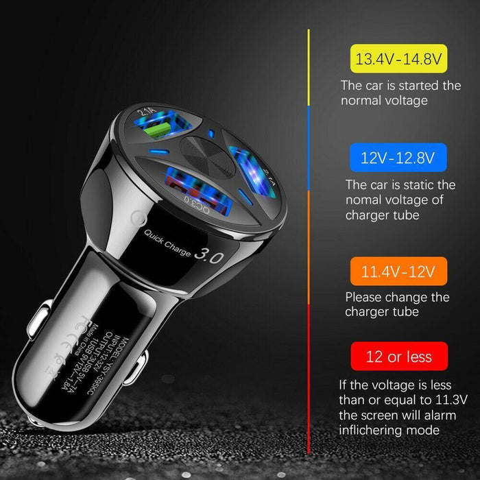 USB Car Charger QC 3.0 USB Fast Charging For Mobile Phone - Rokcar