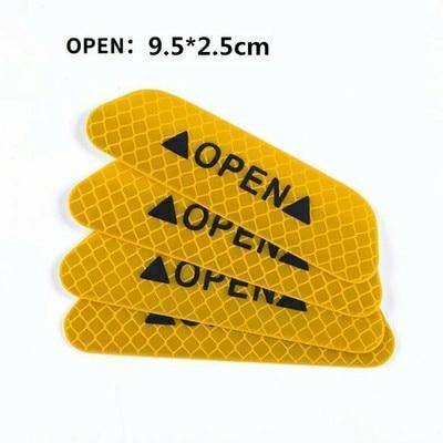 Safety Reflective Tape Open Sign Warning Mark Car Door Sticker - Rokcar