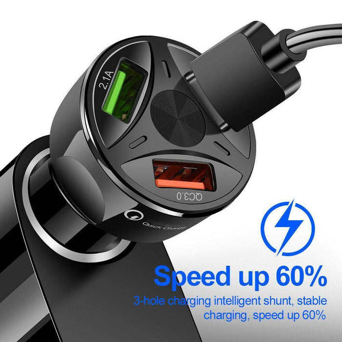 USB Car Charger QC 3.0 USB Fast Charging For Mobile Phone - Rokcar