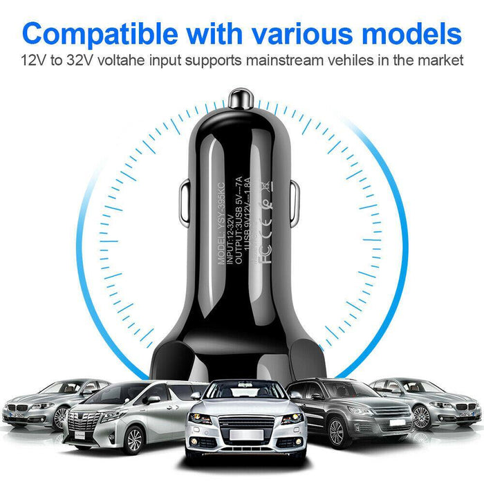 USB Car Charger QC 3.0 USB Fast Charging For Mobile Phone - Rokcar