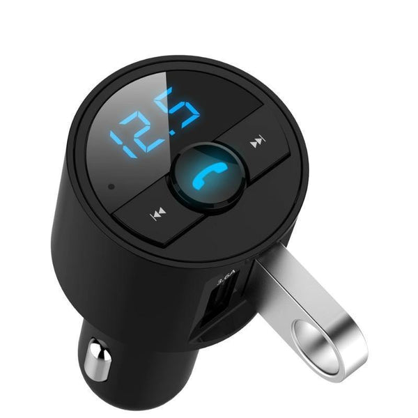 3.6A Quick USB Charger Bluetooth Music Player FM Transmitter Phone Handsfree Carkit - Rokcar