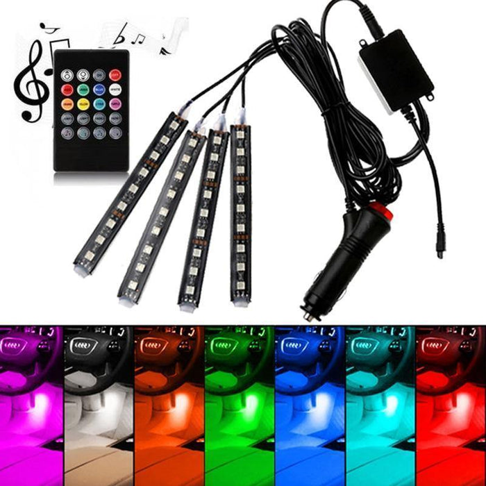 36 LED Car Charge Interior Accessories Floor Decorative Atmosphere Lamp Light - Rokcar