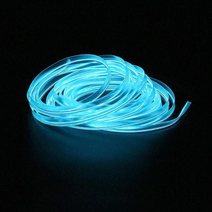 16.5FT LED Car Interior Decor Atmosphere Wire Strip Blue Light Lamp Accessories - Rokcar