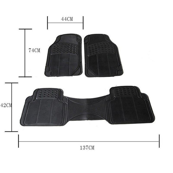 Car Floor Mats for All Weather Rubber Tactical Heavy Duty  3pcs/Set - Rokcar