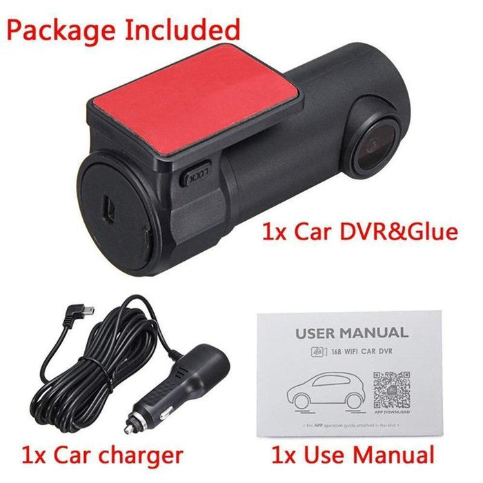 Mini WIFI Dash Cam 1080P Car DVR Camera 170°Wide Angle Video Recorder G-sensor - Rokcar