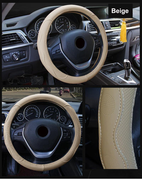 38CM/15" Auto Car Steering-wheel Cover High Steering Cover Anti-slip - Rokcar