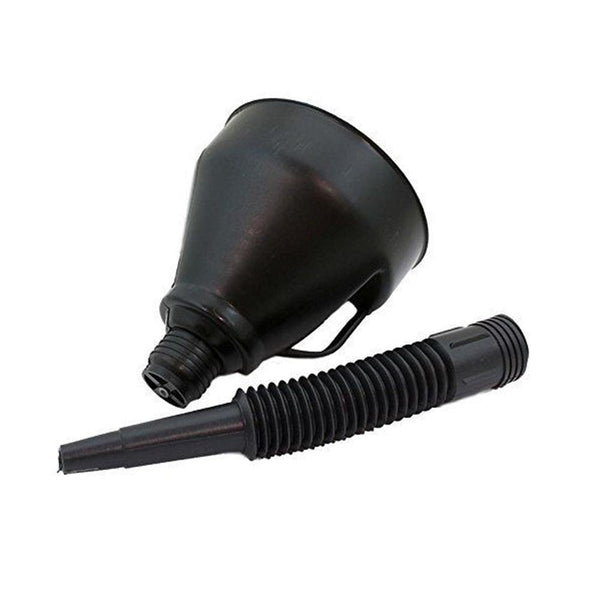 2 in 1 Car Black Plastic Flexible Can Spout Filter Gas Oil Water Fuel Funnel - Rokcar