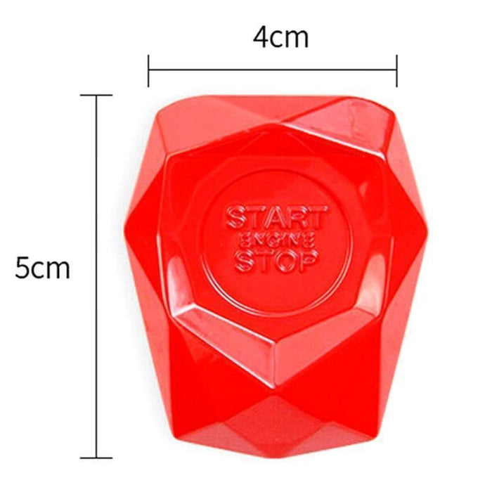 Auto Car SUV Decorative Red Accessories Button Start Switch Protection Cover - Rokcar