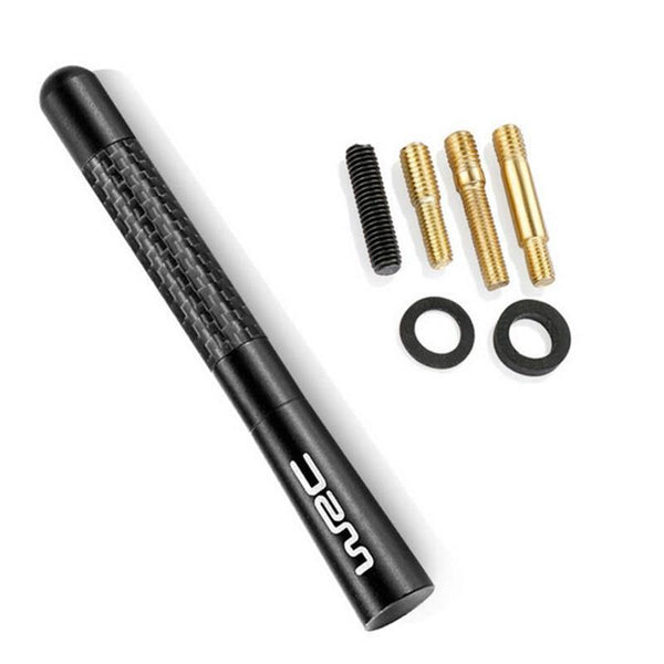 Universal Real Carbon Fiber 4.7 Inch Short Antenna Jdm Style AM/FM Radio Aerial - Rokcar