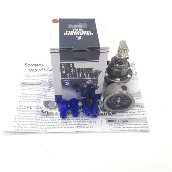 Universal Adjustable Fuel Pressure Regulator Kits for Carburetor Engine Metal - Rokcar