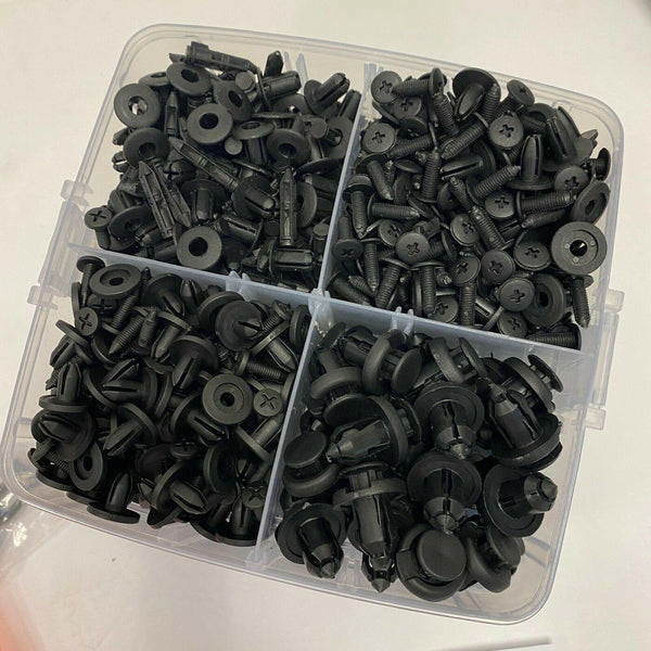 630PCS Car Retainer Clips Auto Fasteners Push Trim Clips Pin Rivet Bumper Kit - Rokcar