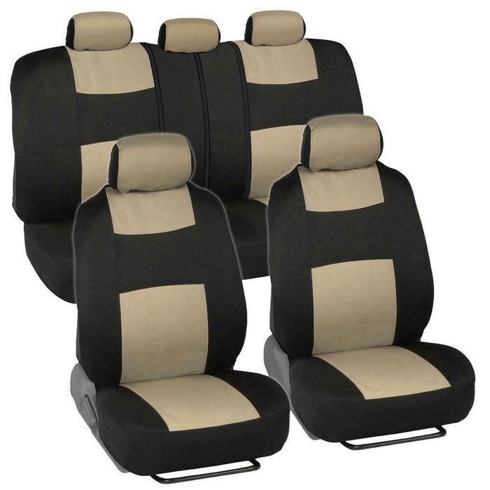 Auto Seat Covers for Car Truck SUV Van - Universal Protectors Polyester 12 Color - Rokcar