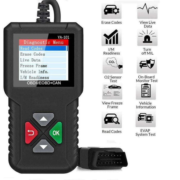 Automotive OBD2 Scanner OBD Code Reader Car Check Engine Fault Diagnostic Tool - Rokcar