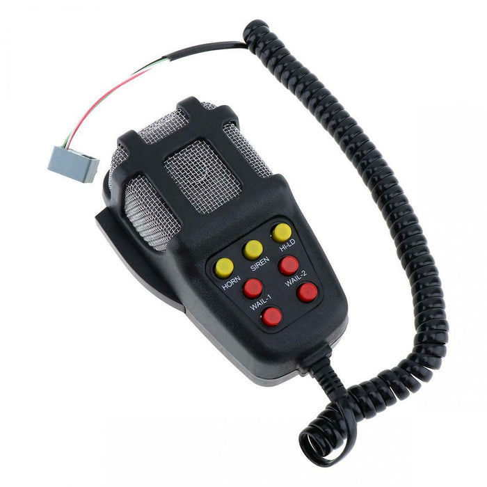 12V 7 Sound Loud Car Warning Alarm Siren Horn PA Speaker Loudspeaker MIC System